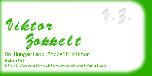 viktor zoppelt business card